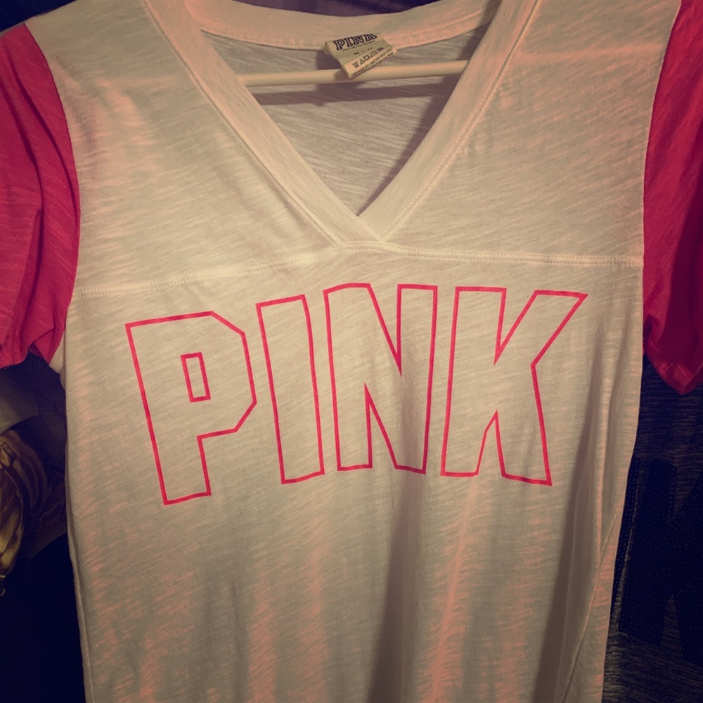 Victoria Secret Pink  V Neck Shirt NWOT